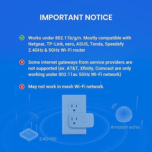 BroadLink Smart Plug Mini, Smart Wi-Fi Timer Outlet Socket Works