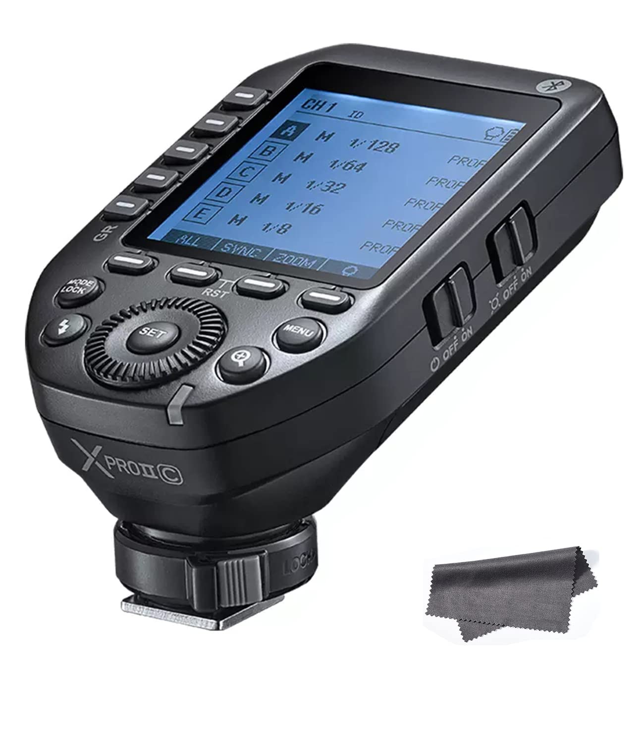 Godox XProII-C TTL Wireless Flash Trigger 1/8000s High-Speed-Sync, 2.4GHz Godox wireless X system APP Control, Speedlite Transmitter Compatible for Canon Cameras(XPro-C Upgraded)