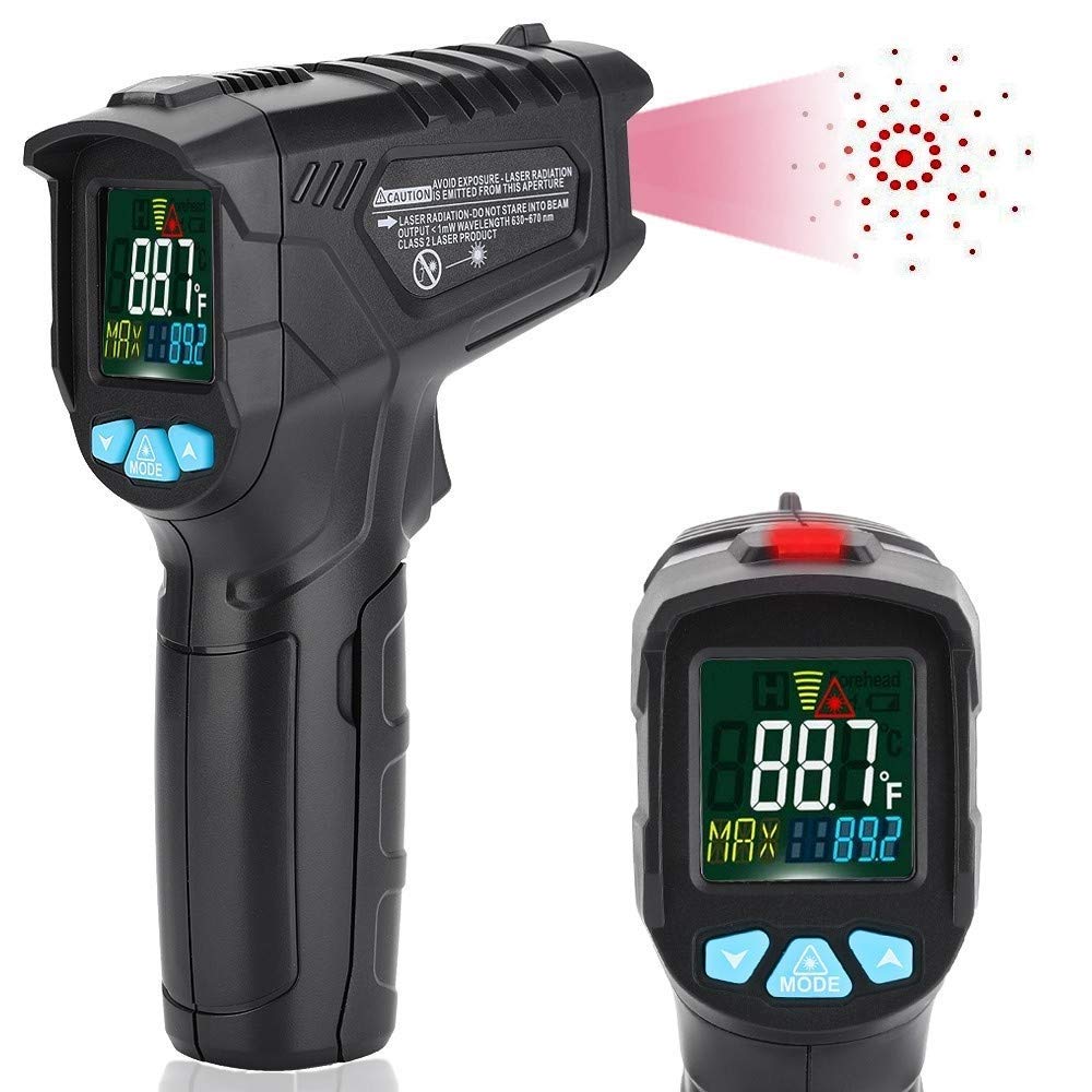 Infrared Thermometer, Non-Contact IR Temperature Gun (-58℉-1022℉) Digital Laser Thermometer for Automotive Industrial Kitchen Food Cooking BBQ Thermostat HD Backlight LCD Display[AAA Battery Included]