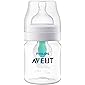 Philips Avent Anti-Colic Baby Bottle with AirFree Vent, 4oz, 1Pk, Clear, SCY701/91