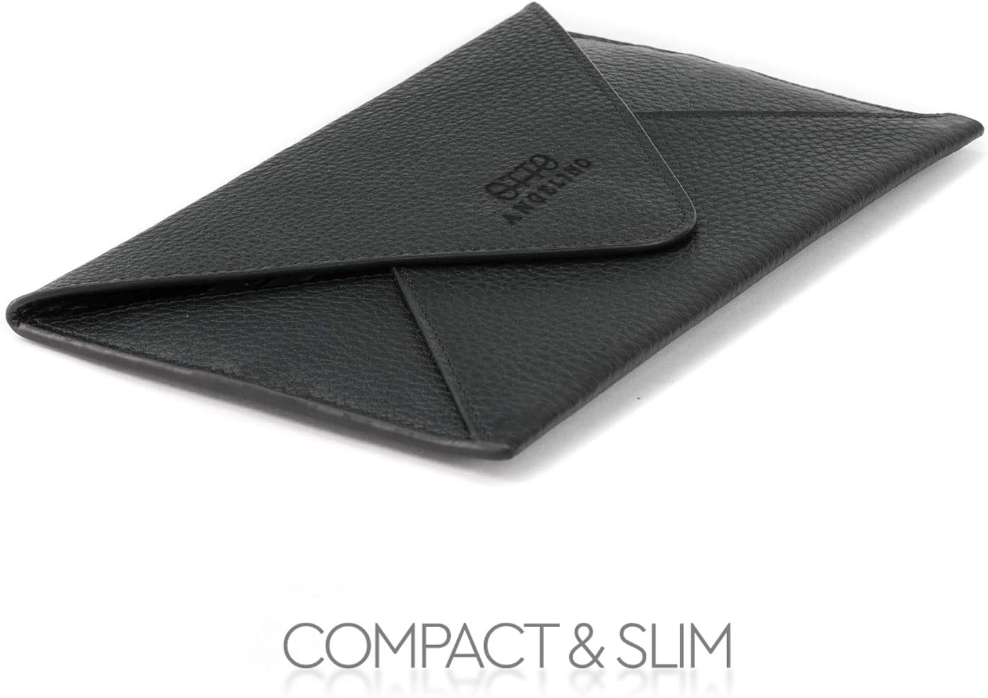 Otto Angelino Slim Genuine Leather Wallet Clutch - Multiple Slots Money, ID, Cards, Smartphone, RFID Blocking - Unisex - Image 4