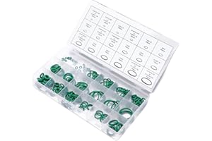 SOMUCH 270 Pieces O-Ring Assortment Set, Rubber Seal Gasket Washer Kit for Car A/C and Plumbing, 18 Sizes, Organized in Plastic Box for Automotive and Household Use (Green)