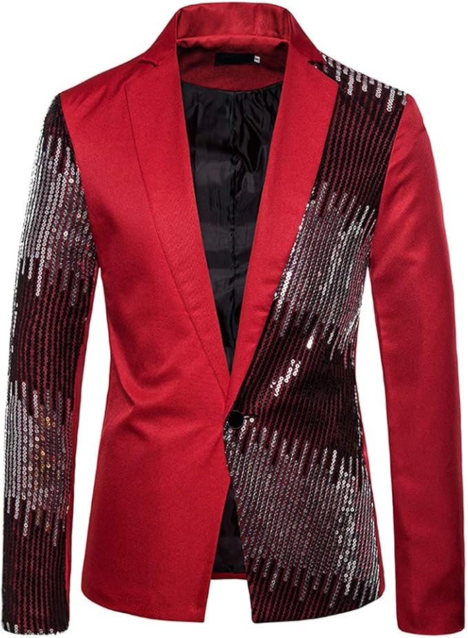 Amazon Co Jp スタイリッシュスーツ ジャケット メンズ ファッション ウエディング 結婚式 カジュアルスーツ 1つボタン 紳士礼服 フォーマルスーツ 演出服 ステージ衣装 中世 貴族 演劇オペラ声楽 コート メンズ 衣装 パーティー コスチューム 服 ファッション小物