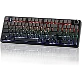 EPOMAKER X Aula F99 PRO Wireless Gaming Keyboard with 8000mAh Battery, Hot Swappable Creamy Keyboard, 2.4GHz/Type-C/BT5.0, NKRO, RGB Backlit for Win/Mac/Gaming (Black Gradient)