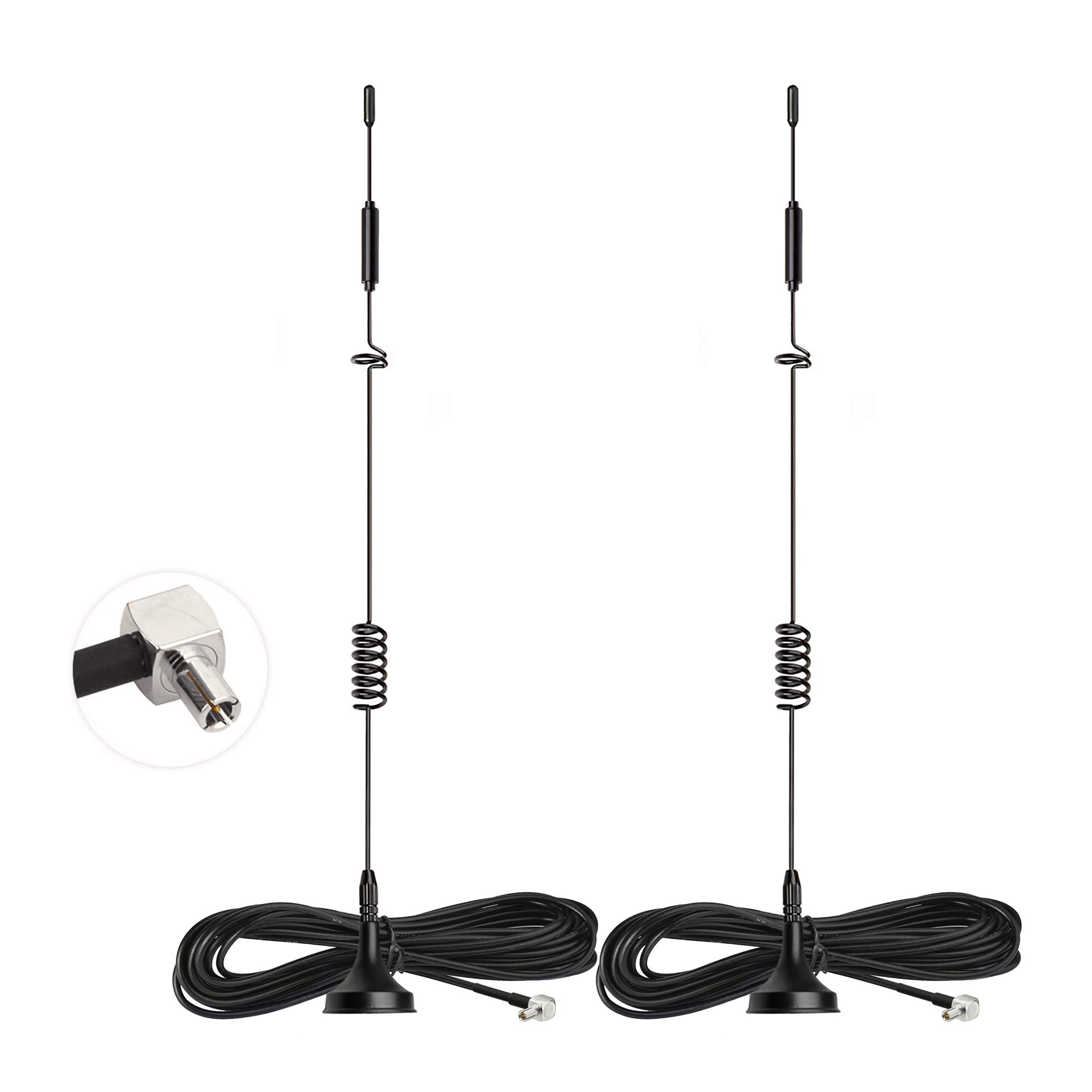 Bingfu 4G LTE Antenna TS9 Aerial Magnetic Base MIMO TS9 Right Angle Aerial 8dBi (2-Pack) For MiFi Hotspot Router USB Modem Dongle Nighthawk M1 MR1100 M2 MR2100 AC785 AC797 AC790