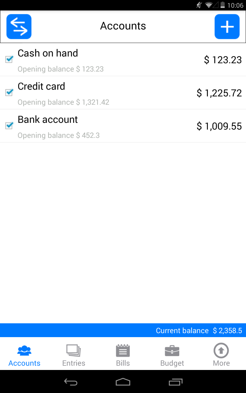 Money Log : Budget Manager (Kindle Tablet Edition)