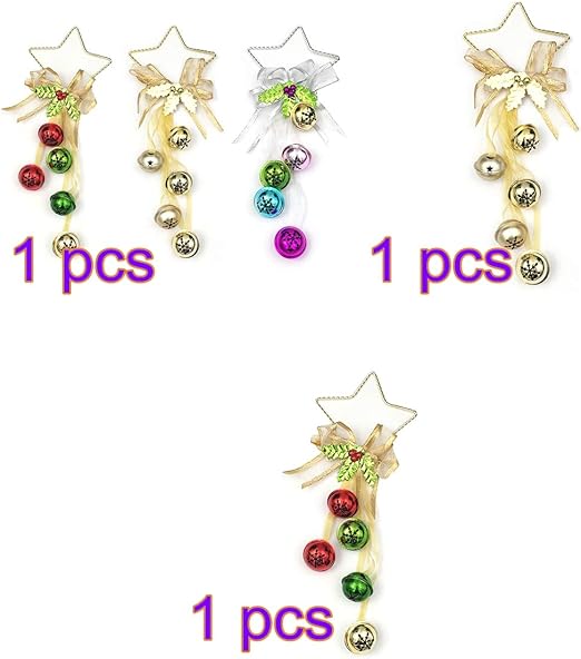 Amazon Com Yuiop Christmas Bell Cluster Set Of 3 Jingle Bell