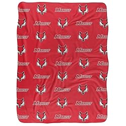 Marist College Logo Pattern, 60"x80" Silky Touch