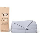 DOZ Lightweight Cooling Comforter, Cooling Blanket for Hot Sleepers and Night Sweats, Q-Max Over 0.4, Cool to The Touch Cover, Breathable, Soft, 106"x90", Thundercloud, King/Cal King