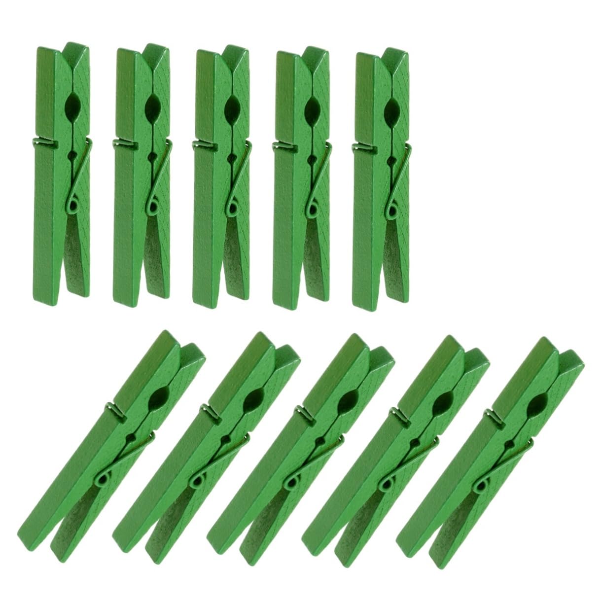 40PCS Wooden Clothes Pegs, Laundry Pegs, Photo Display Clips, Wood Craft Clips, Wooden Pegs Clothespins Clothes Pins, Decorative Green Clips for Photos Pictures Cards DIY Crafts Arts Home/Party Decor