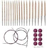 Knit Picks Options Wood Interchangeable Knitting Needle Set - US 4-11 (Sunstruck)