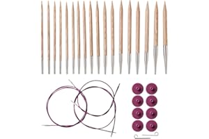 Knit Picks Options Wood Interchangeable Knitting Needle Set - US 4-11 (Sunstruck)