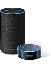 Echo (2nd Generation) &ndash; Charcoal Fabric + Echo Dot
