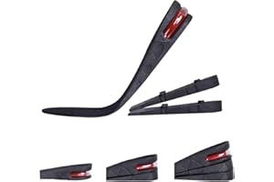 Lansian Height Increase Shoe Insoles, 3-layer Adjustable Shoe Lifts with Air Cushion for Men Women Height Boosters Pad Heel i