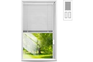 Pushglossy 1 Pcs 20 x 36 Entry Door Glass Insert White Exterior Front Door Window Inserts Replacement Kit for Home Improvement