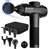AERLANG Massage Gun,Mothers day gifts ideas Percussion Massage Gun, Muscle Handheld Deep Tissue Massager (Black)-– Six Differ