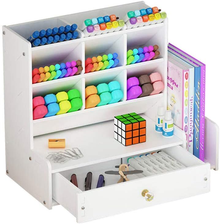 Pen Pencil Art Craft Organizer, Cute Office School Supplies Desktop Crayon Marker
