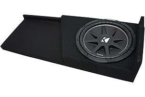 American Sound Connection Compatible with 2007-2013 Chevy Silverado Ext Cab Truck Kicker Comp C10 Single 10 Sub Box Enclosure - Final 4 Ohm