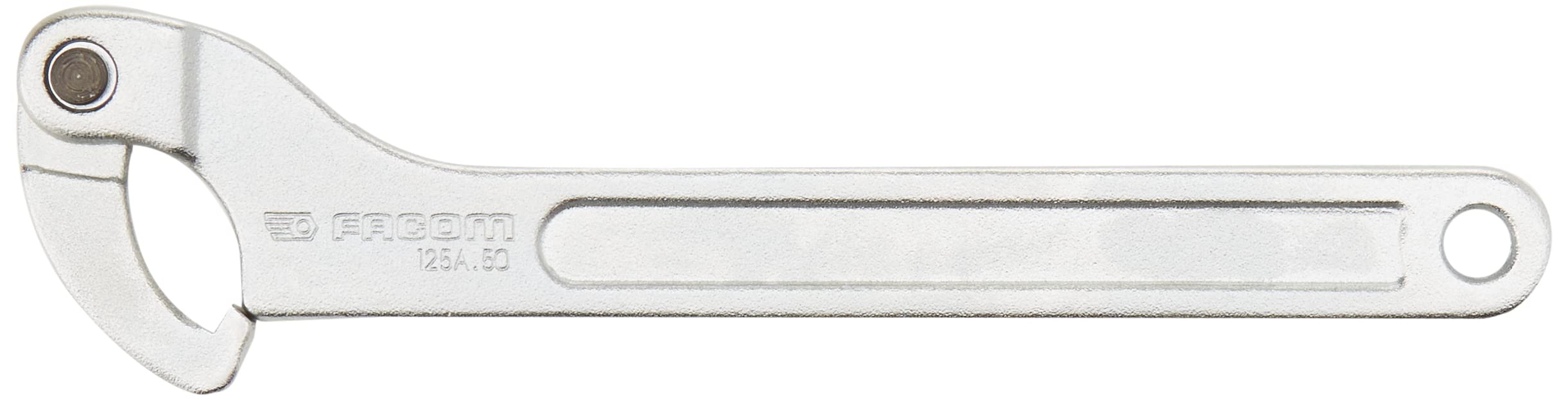 Facom Hinged Hook Wrench, 15 to 180 mm, C Shaped, Chrome Finish