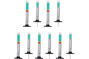 TSUGAMI 10PCS Car Tire Tread Depth Gauge, Color Coded Vehicle Tyre Thread Meter in 32nds, Professional Accurate Auto Wheel Ga