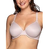 Vanity Fair Women's Effortless Underwire Bra, Buttery Soft Fabric & Lightweight Memory Foam Cups up to DD