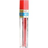 2 Tubes PENTEL Super Hi-Polymer Lead 0.7 mm RED