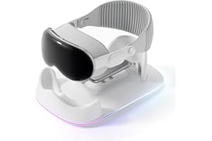FIRBNO VR Charging Station for Apple Vision Pro - Charging Dock for Vision Pro With Rgb Light - Designed for Apple Vision Pro Accessories