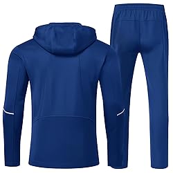 BGOWATU Men's Tracksuits Set Full Zip Jacket Hoodie