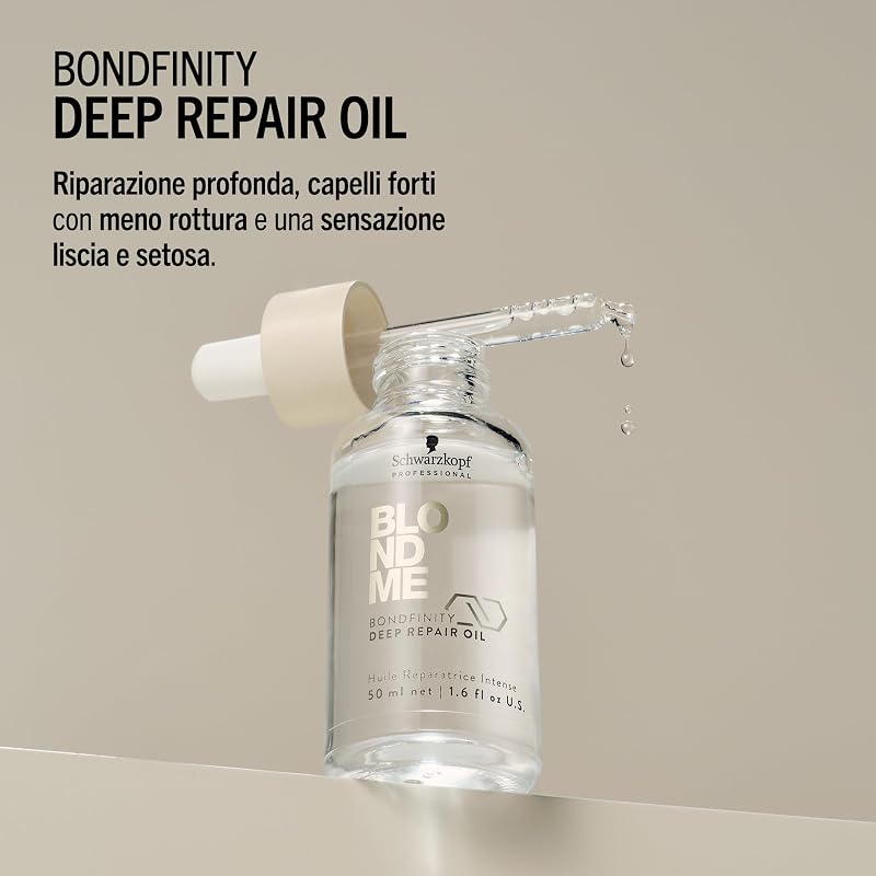 Schwarzkopf Professional BLONDME Bondfinity Deep Repair Oil - Olio Riparatore leggero - senza Risciacquo 50ml