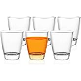 QUAFFER Mini Shot Glass (Set of 6) – Elegant Classic Shot Glasses 1 oz – Classic Whisky Vodka Tequila Sherry Brandy Cordial Mini Snifters Glasses - Perfect for Parties, Bars, Events, Home Bar