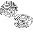 MARSALIA 12MM 15MM Pressure Earrings for Keloids, Keloid Earrings Pressure Clip On Earring, Ear Cuff, Stainless Steel Spiral Non-pierced Earrings