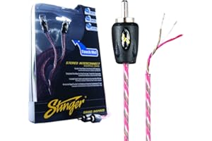 Stinger SI4217 17-Foot 2-Channel 4000 Series Interconnect RCA Cable Wire Red