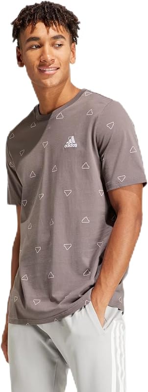 Uomo Seasonal Essentials Monogram Graphic Tee, Charcoal, M