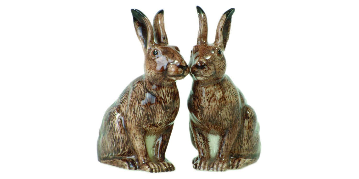 Quail Ceramics Hare Salt & Pepper Pots