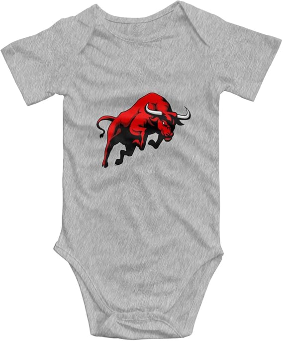 Amazon Co Jp Saltar Red Bull 夏 ベビー服 半袖 ロンパース 綿 カバーオール 女の子 男の子可愛い 肌着パジャマ 着替え便利 柔らかい新生児服 Size 出産祝い プレゼント 服 ファッション小物