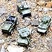 Fycooler Die-cast Military Vehicles,4 Pack Assorted Alloy Metal Army Vehicle Models Car Toys