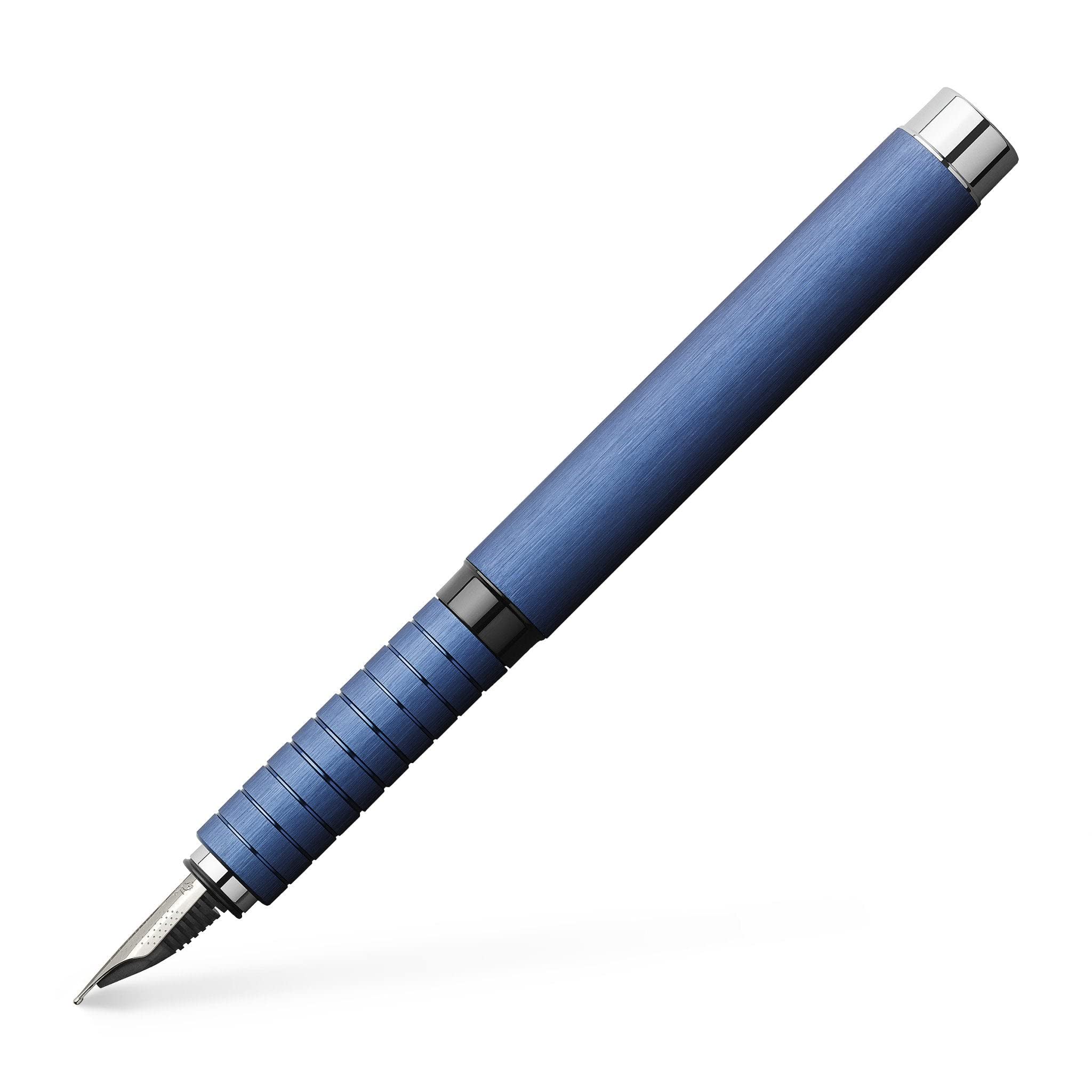 Faber-Castell Essentio 148442 Fountain Pen EF Nib Aluminium Blue