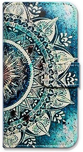 CycleMore Folio PU Leather Case Cover with Card Holder for Women/Men for Apple iPhone 7 - Flower 13