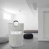 DOKEHOM 160L XXL Collapsible Laundry Hamper Grey 20x31in 51x79cm view 7