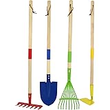 Click N' Play Kids Gardening Set, 4-Piece | Kids Rake and Shovel Set | Kids Garden Tools | Yard & Lawn Tools Set | Toddler Ga