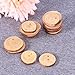 ULTNICE Wood Log Slices Round Log Discs Unfinished Predrilled Wood Pieces DIY Craft with Jute Twine 3-4CM Pack of 50