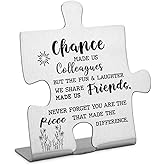 Colleague to Friend Gifts for Women Chance Made us Colleagues Keepsake Coworker Leaving Goodbye Gifts Going Away New Job Retirement Gifts for Colleague Friends Home Office Desk Sign Keepsake