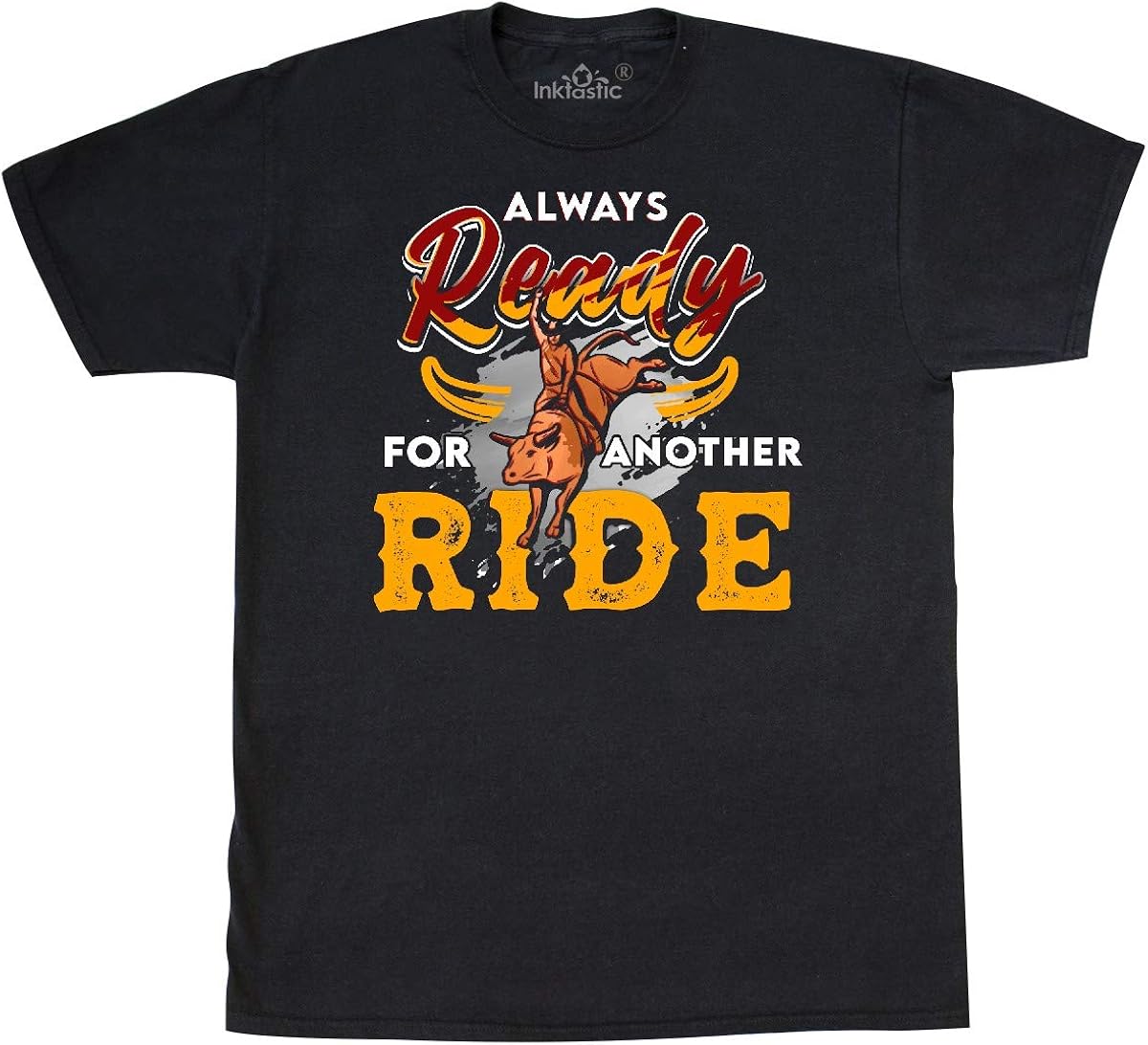 inktastic Rodeo Bull Riding TShirt Clothing