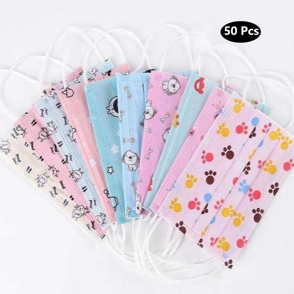 FSGD Children's Anti-Fog Masks, Breathable Cotton Cartoon Masks, Boys/Girls dust-Proof Disposable Masks