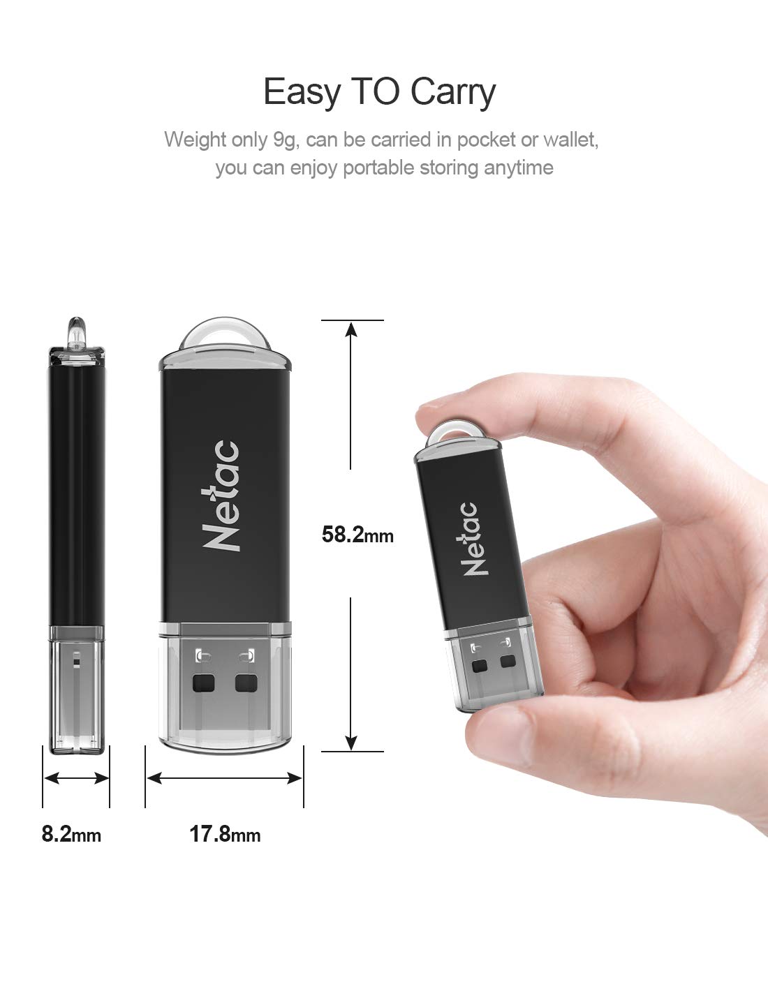 Netac USB Flash Drive 16GB x 5 - USB 2.0 Interface Digital, Thumb Drive with Indicative Light, Compatible with Computer/Laptop/External Memory Storage, Stick Jump Drive for Photo/Video Backup - G358