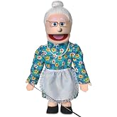 25" Granny, Peach Grandmother, Full Body, Ventriloquist Style Puppet