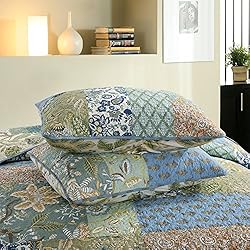 NEWLAKE Bedspread Quilt Set with Real Stitched