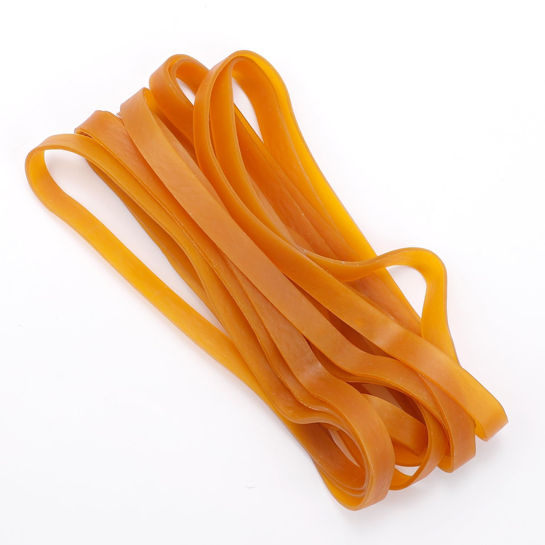 Heavy Duty Rubber Bands 20 Pcs Yellow Large Thick Elastic Rubber Bands 20x1CM Trash Can Band Rope Strong Durable Wide Wrapping Bands for Industrial Home Office School File Folders Garbage Can