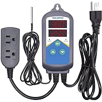 Inkbird ITC-306T Digital Heating Thermostat Temperature Controller Dual Timer Cycle 24 Hours Day& Night Display AC 110V 1200W
