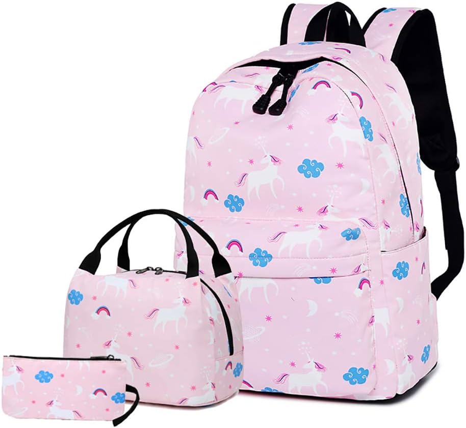 Lightweight 3D rainbow unicorn Bag Fantasy Backpack Rucksack for Teens Girls Travel 13+ years